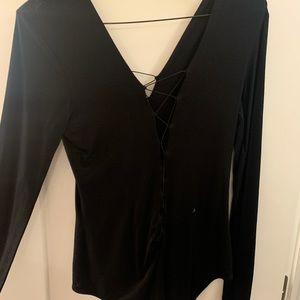 Alexander wang black bodysuit.